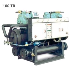 چیلر تراکمی آبی ۱۰۰ تن تبرید سارآفرین مدل ۲ACHW100