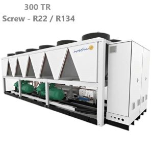 چیلر تراکمی هوایی اسکرو ۳۰۰ تن تبرید  مدل DTCHS300